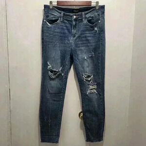 Judy Blue‎ Distressed Skinny Fit Jeans Womens Size 13/31